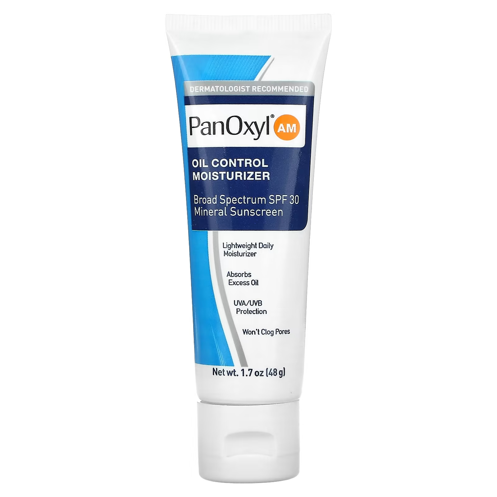 Средство увлажняющее PanOxyl PanOxyl AM SPF30 для контроля жирности, 48 г aquaphor средство для защиты губ и солнцезащитное средство spf 30 2 тюбика по 10 мл 0 35 жидк унции
