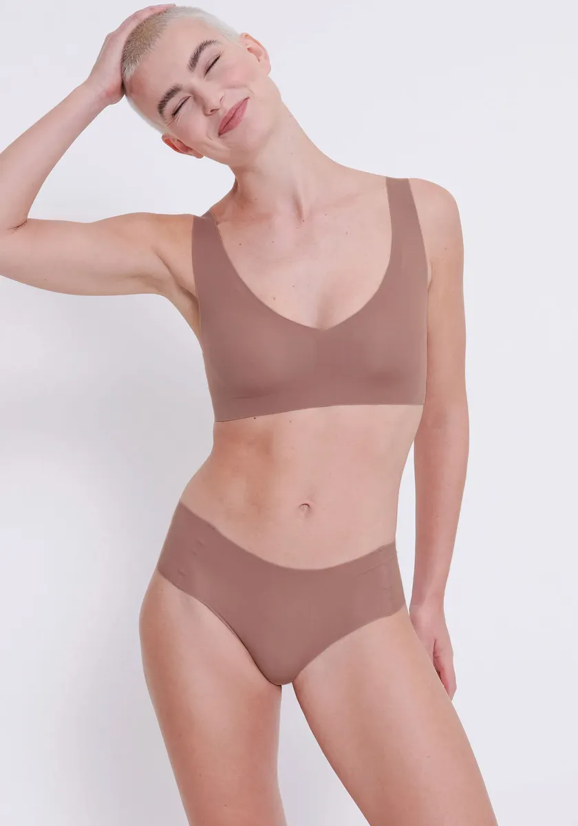 

Бюстье Sloggi "ZERO Feel 2.0 Bralette", бесшовное и невидимое, цвет Cacao