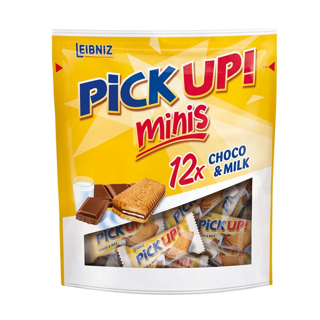 

Leibniz Pick UP Minis Шоколадно-молочный с молочным кремом 12 штук 127г Bahlsen