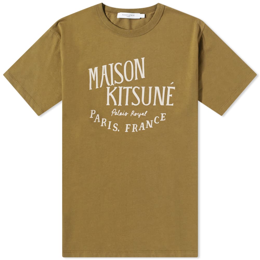 Классическая футболка Maison Kitsune Palais Royal, хаки