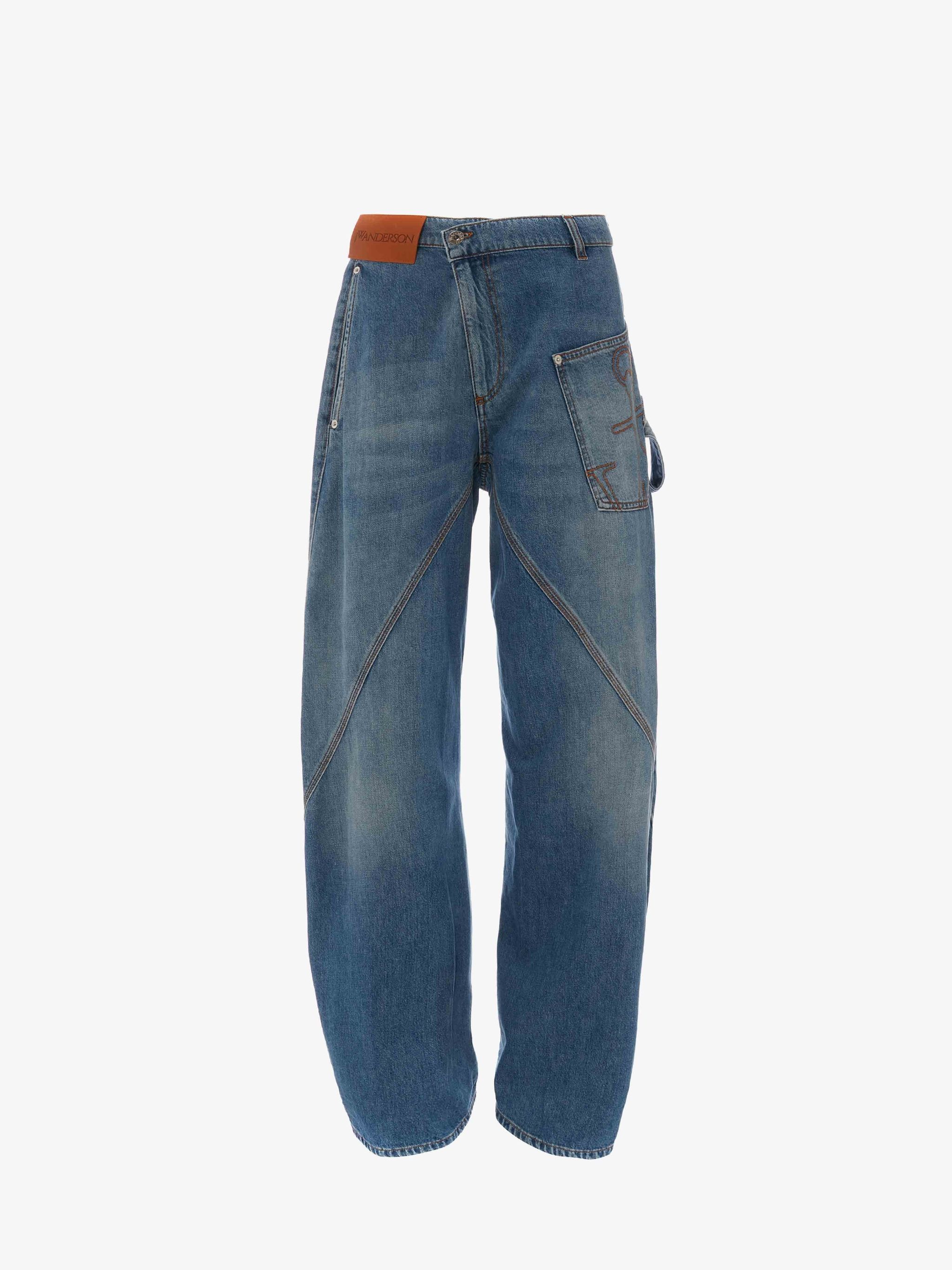 Джинсы из денима JW Anderson, светло-синий джинсы gulliver свободный силуэт размер 170 черный