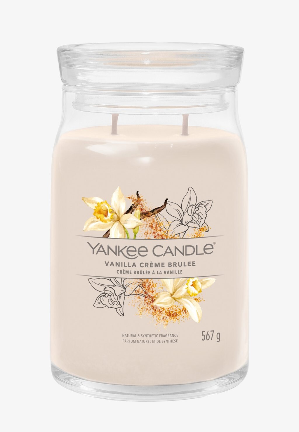 

Ароматическая свеча Signature Large Jar Vanilla Crème Brûlee Yankee Candle, коричневый