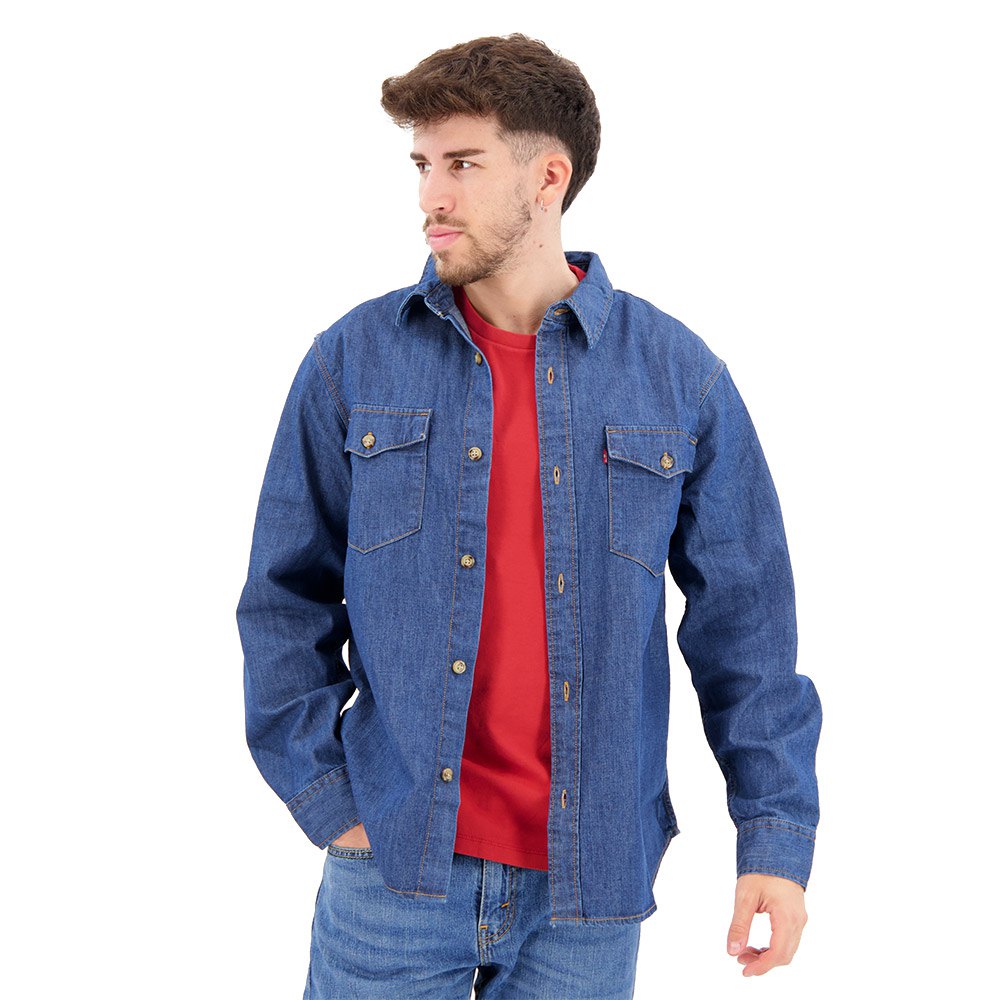 рубашка с длинным рукавом levi´s plus iconic western синий Рубашка с длинным рукавом Levi´s Relaxed Fit Western, синий