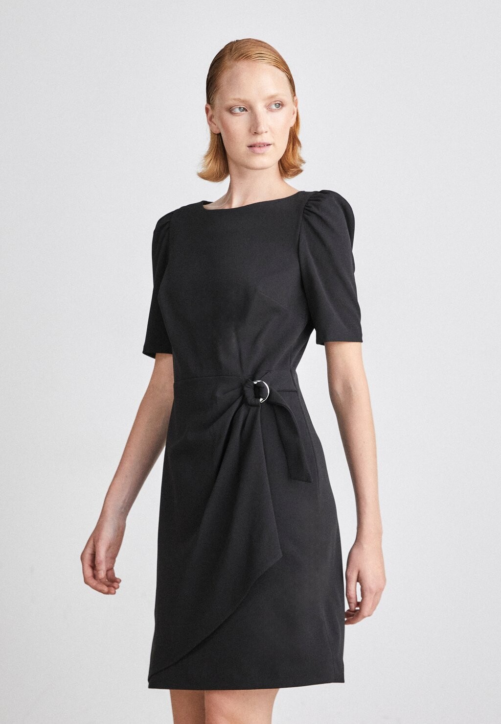 

Платье из джерси DKNY WRAP, черный
