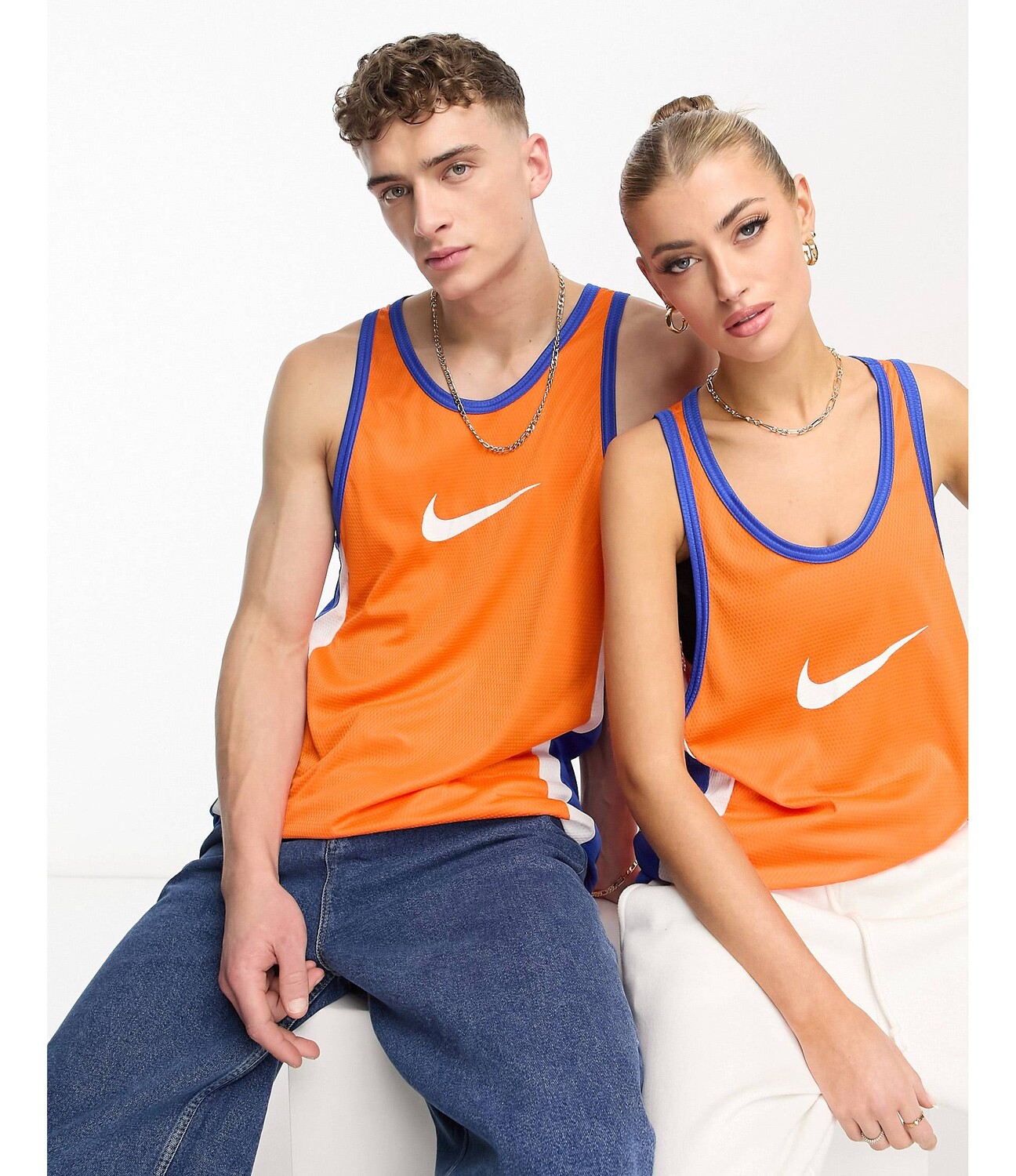 

Оранжевая футболка унисекс Nike Basketball Icon+ Dri-Fit, Оранжевый