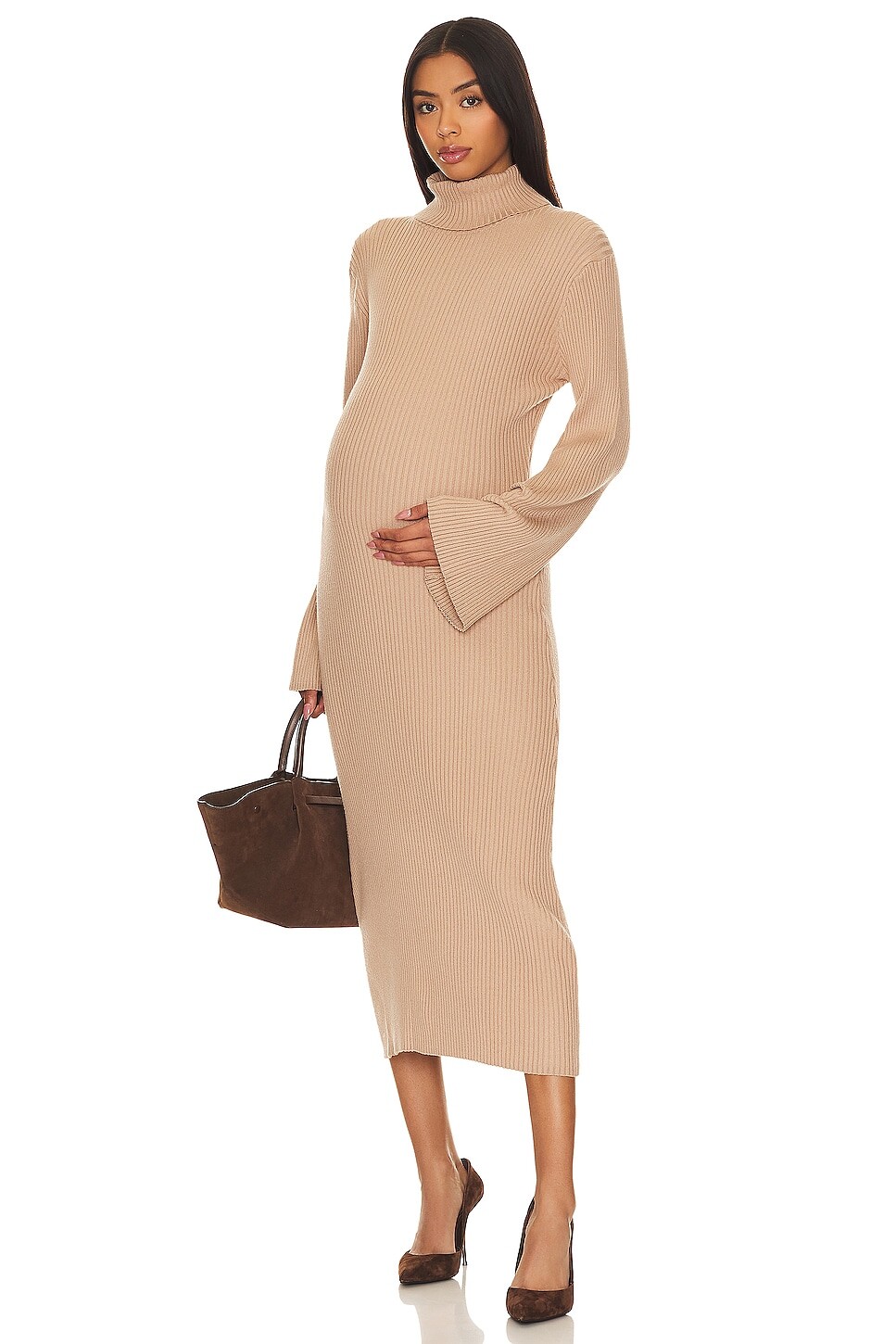 

Платье BUMPSUIT Cozy Rib Maternity, кэмел