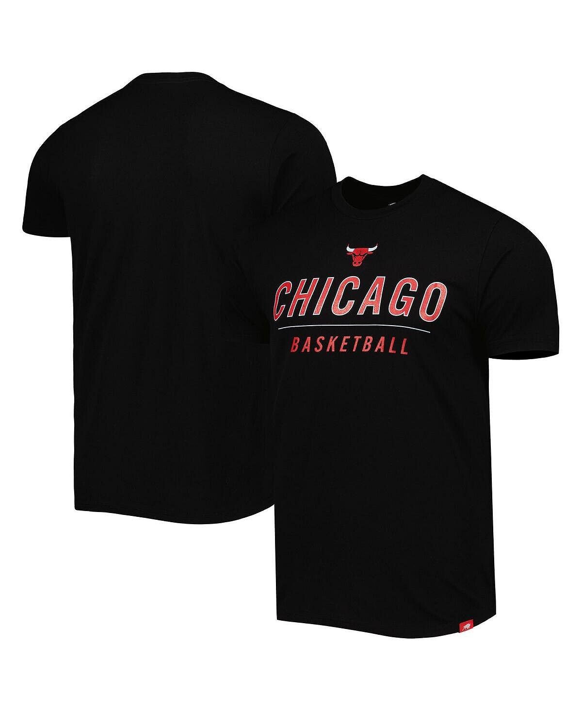 

Черная мужская и женская футболка Chicago Bulls Turbo Tri-Blend Sportiqe