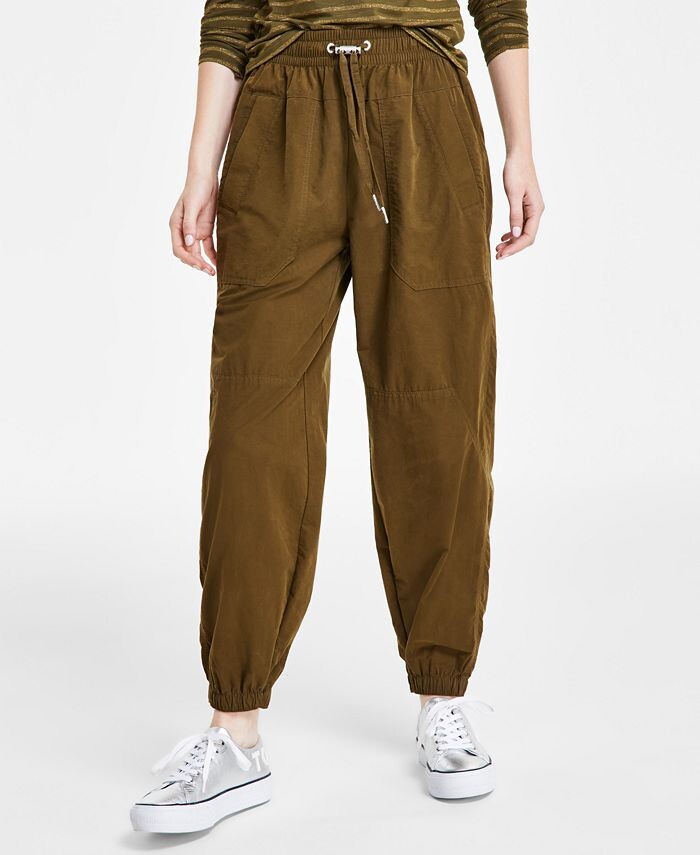 

Женские однотонные спортивные брюки без застежки Tommy Jeans, зеленый
