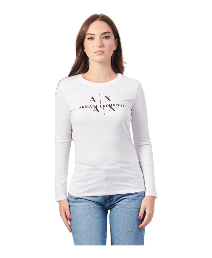 

Футболка с круглым вырезом Armani Exchange, белый