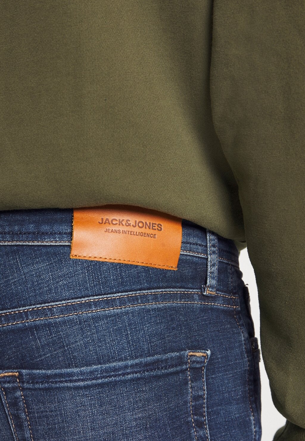 

Джинсы облегающие JJILIAM JJORIGINAL Jack & Jones, синий деним