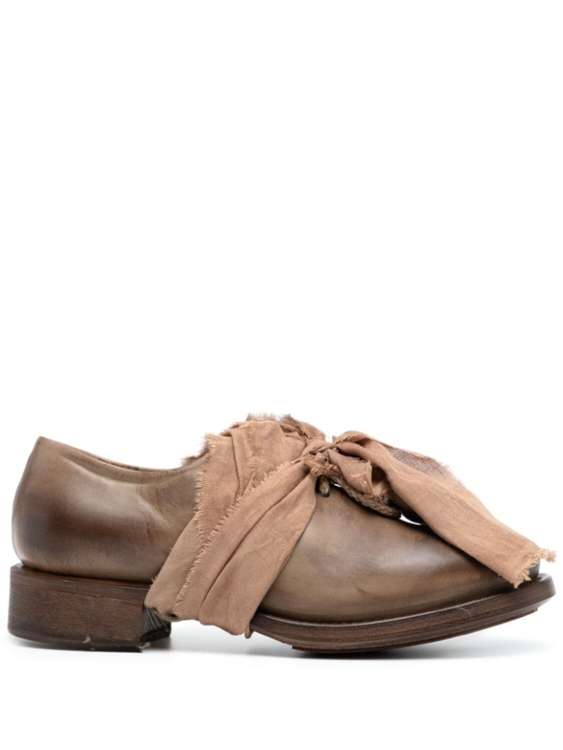 

Cherevichkiotvichki faded lace-up leather shoes, коричневый
