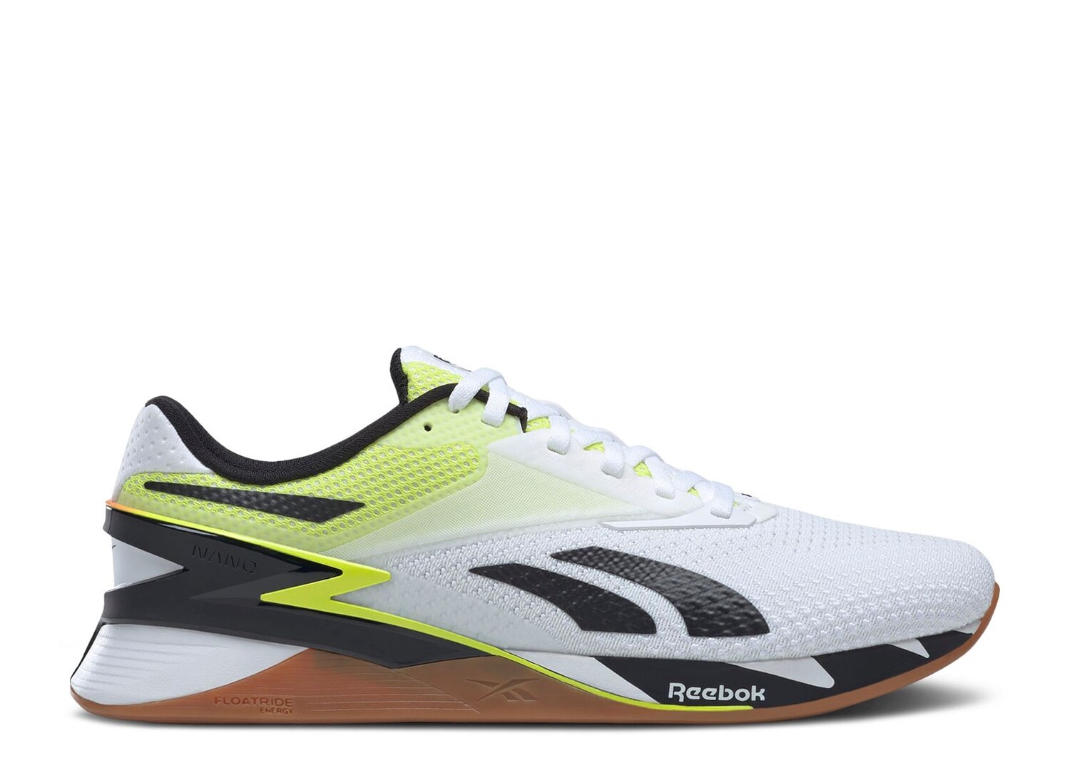 

Кроссовки Reebok Nano X3 'Yellow Orange Mismatched', белый