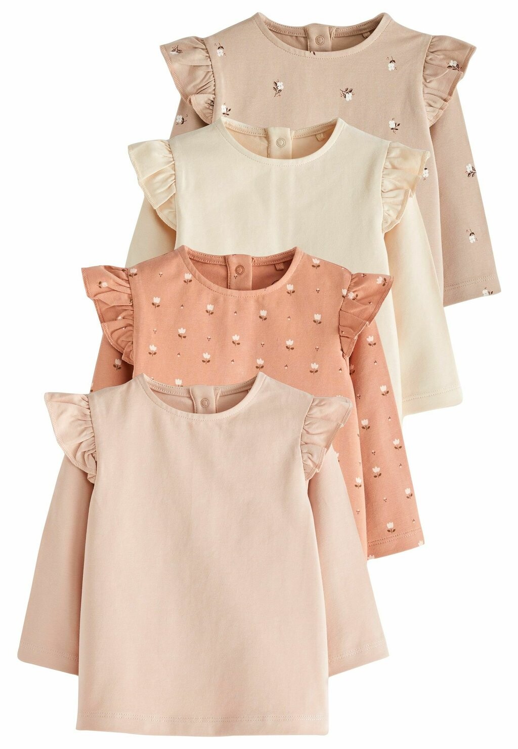 

Рубашка с длинным рукавом 4 PACK STANDARD Next, цвет rust brown cream floral