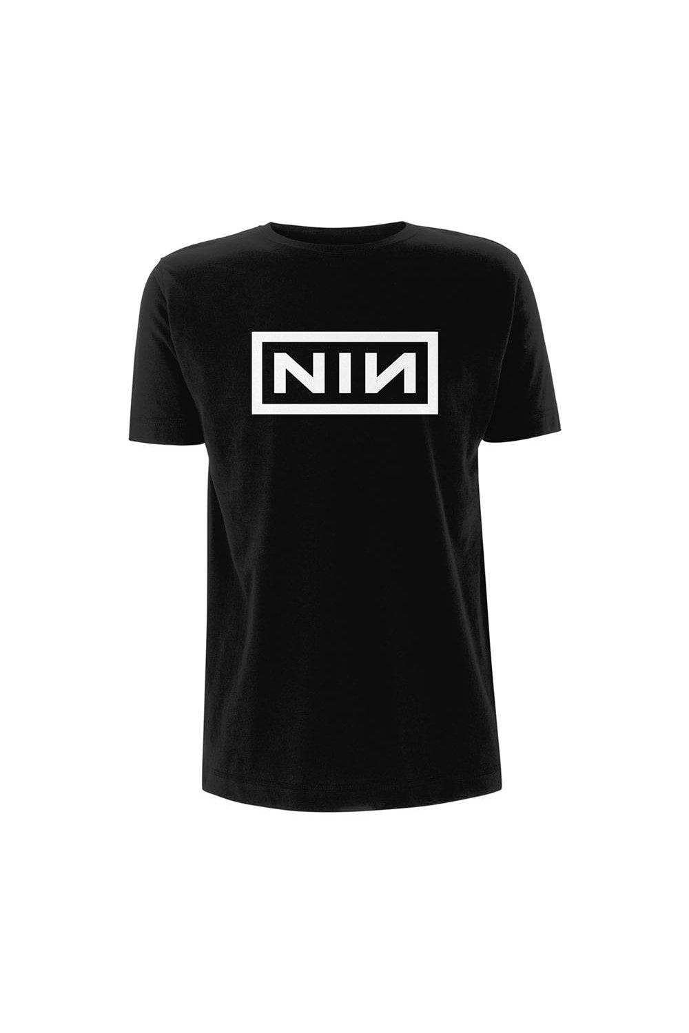 Классическая футболка с логотипом Nine Inch Nails, черный