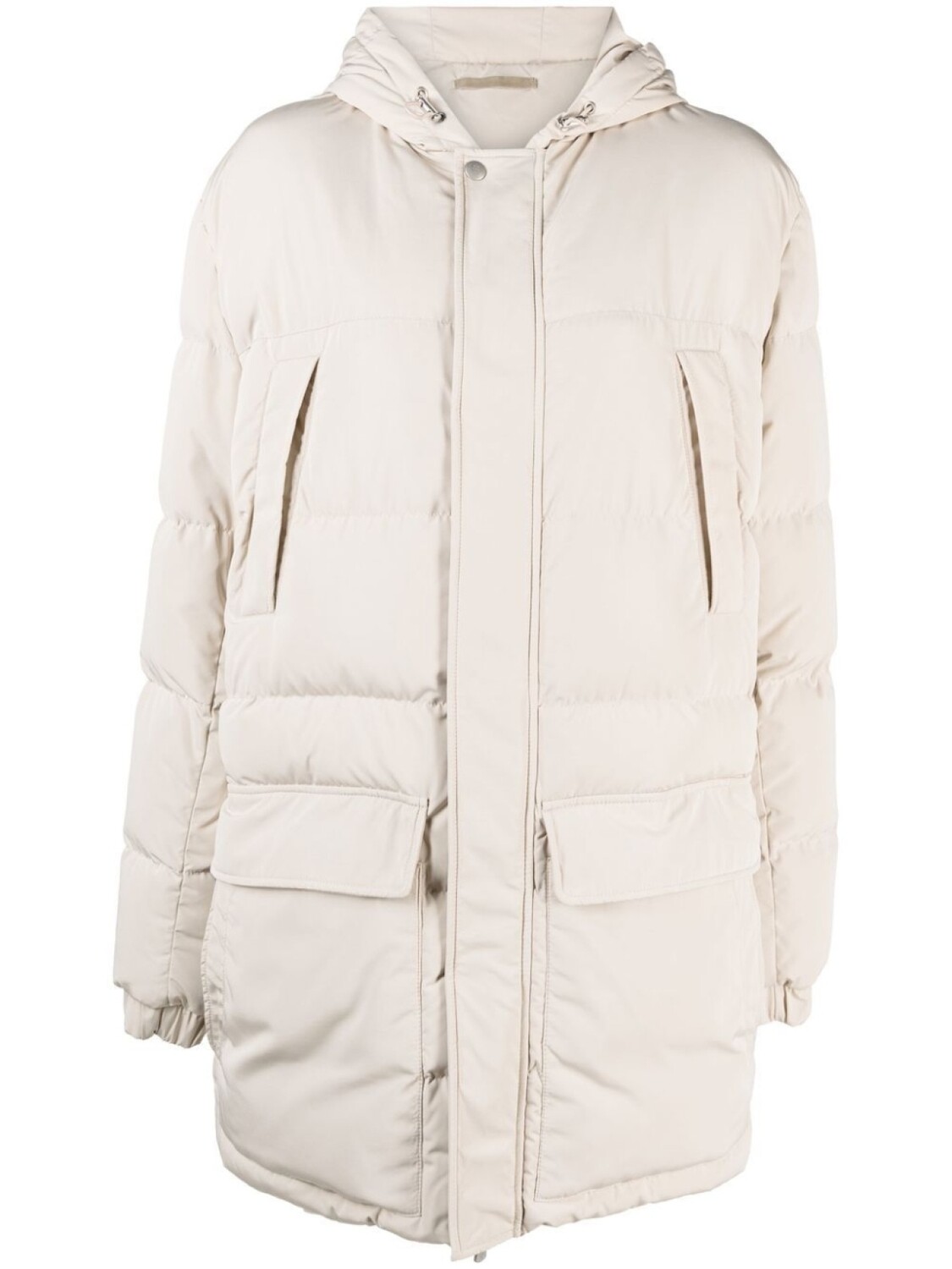 

Eleventy padded hooded parka coat, нейтральный цвет