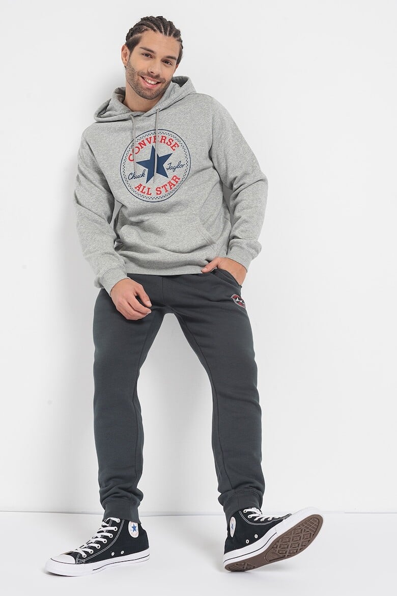

Толстовка с нашивкой Chuck и карманом-кенгуру Converse, серый