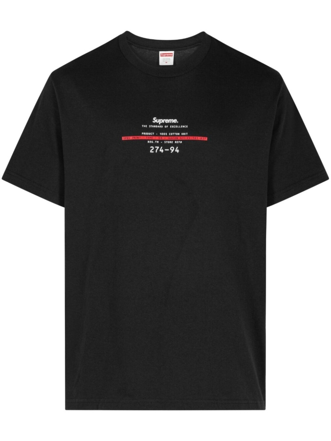 

Supreme стандартная футболка, черный