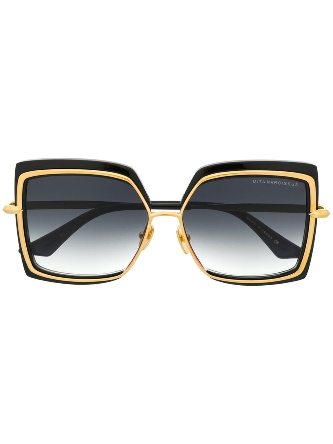 

Dita Eyewear солнцезащитные очки в крупной квадратной оправе, черный
