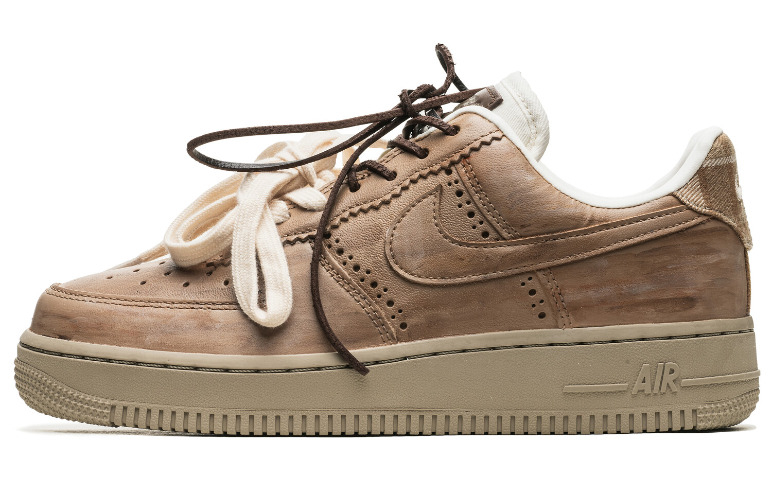

Кроссовки Nike Air Force 1 Skateboarding Shoes Women's Low-top Brown, коричневый