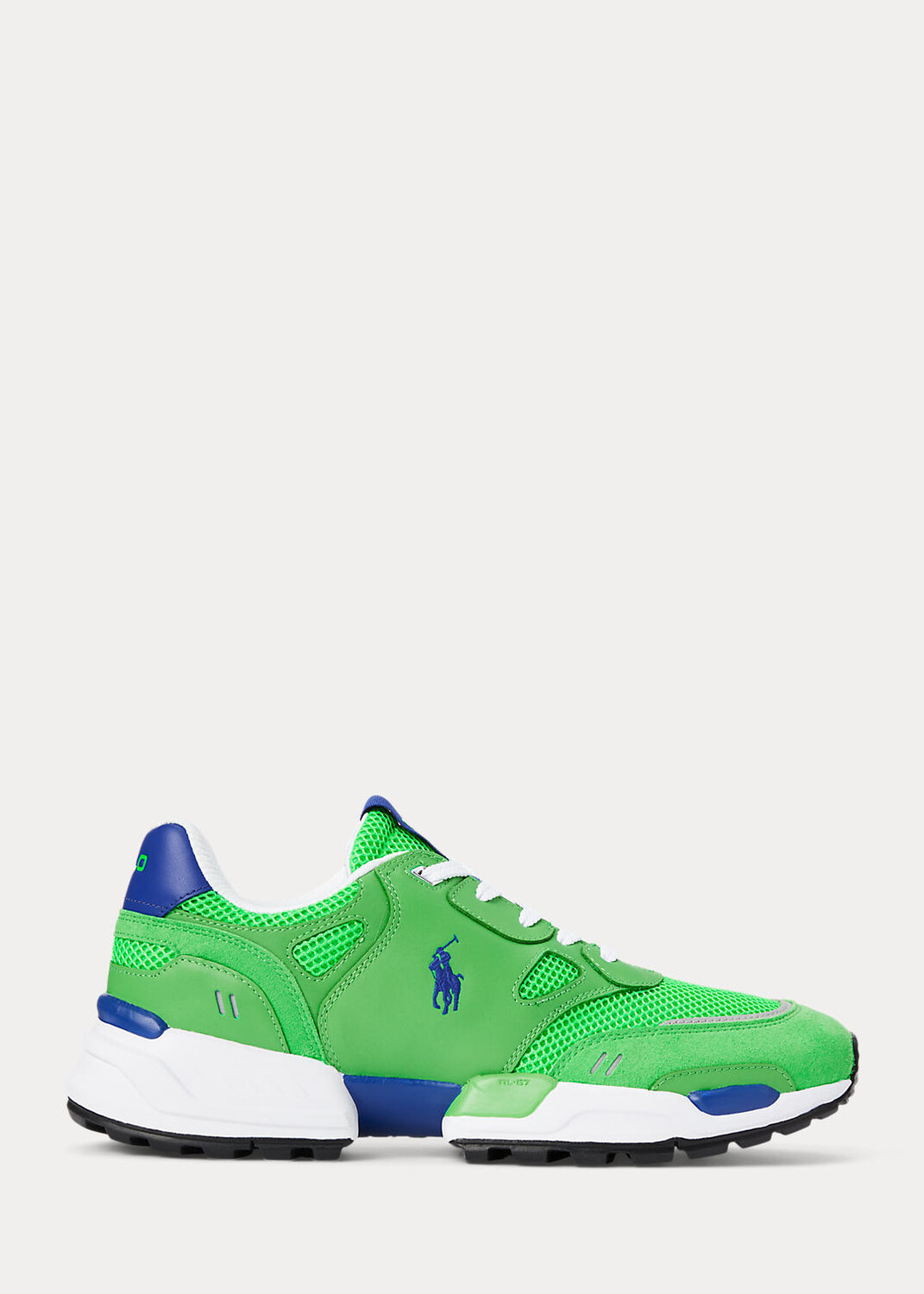 

Кроссовки Jogger из замши и сетки