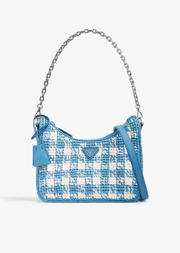 

Сумка Prada Re-Edition Crochet Mini, синий