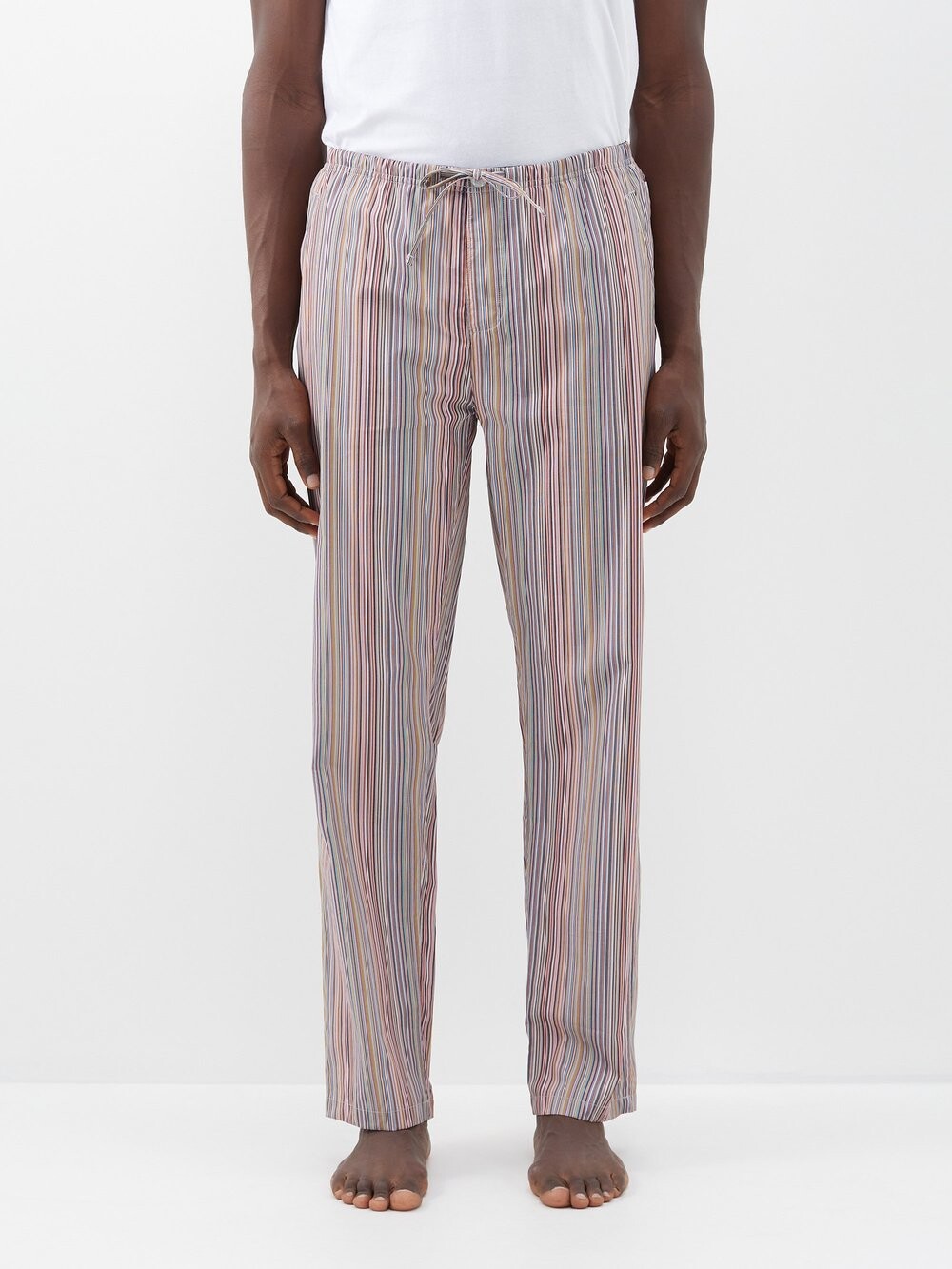 

Пижамные брюки из хлопка с фирменными полосками Paul Smith, мультиколор