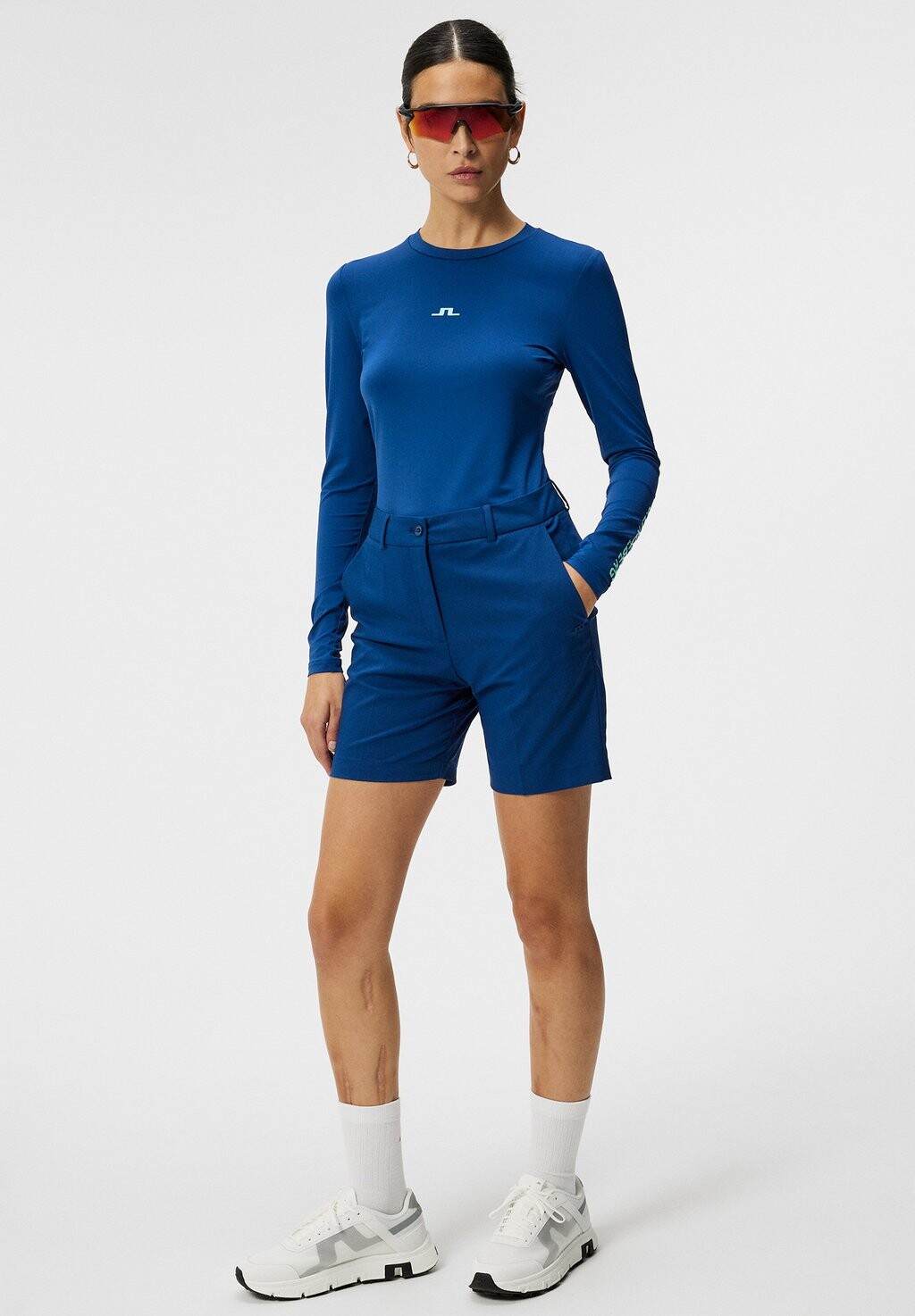 

Топ с длинными рукавами TEKLA CREW NECK J.LINDEBERG Sports, цвет estate blue