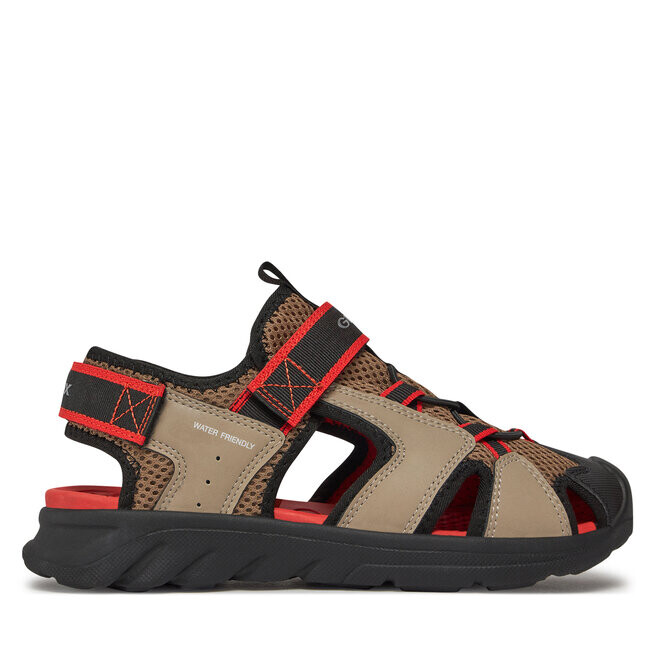 

Сандалии Geox J Sandal Airadyum Bo J45F1F 014ME C5051 D Dk Beige/Red, бежевый