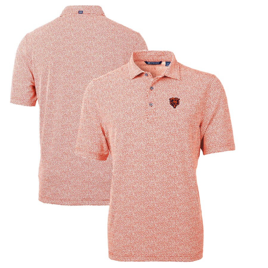 

Поло с коротким рукавом Cutter & Buck Chicago Bears, оранжевый