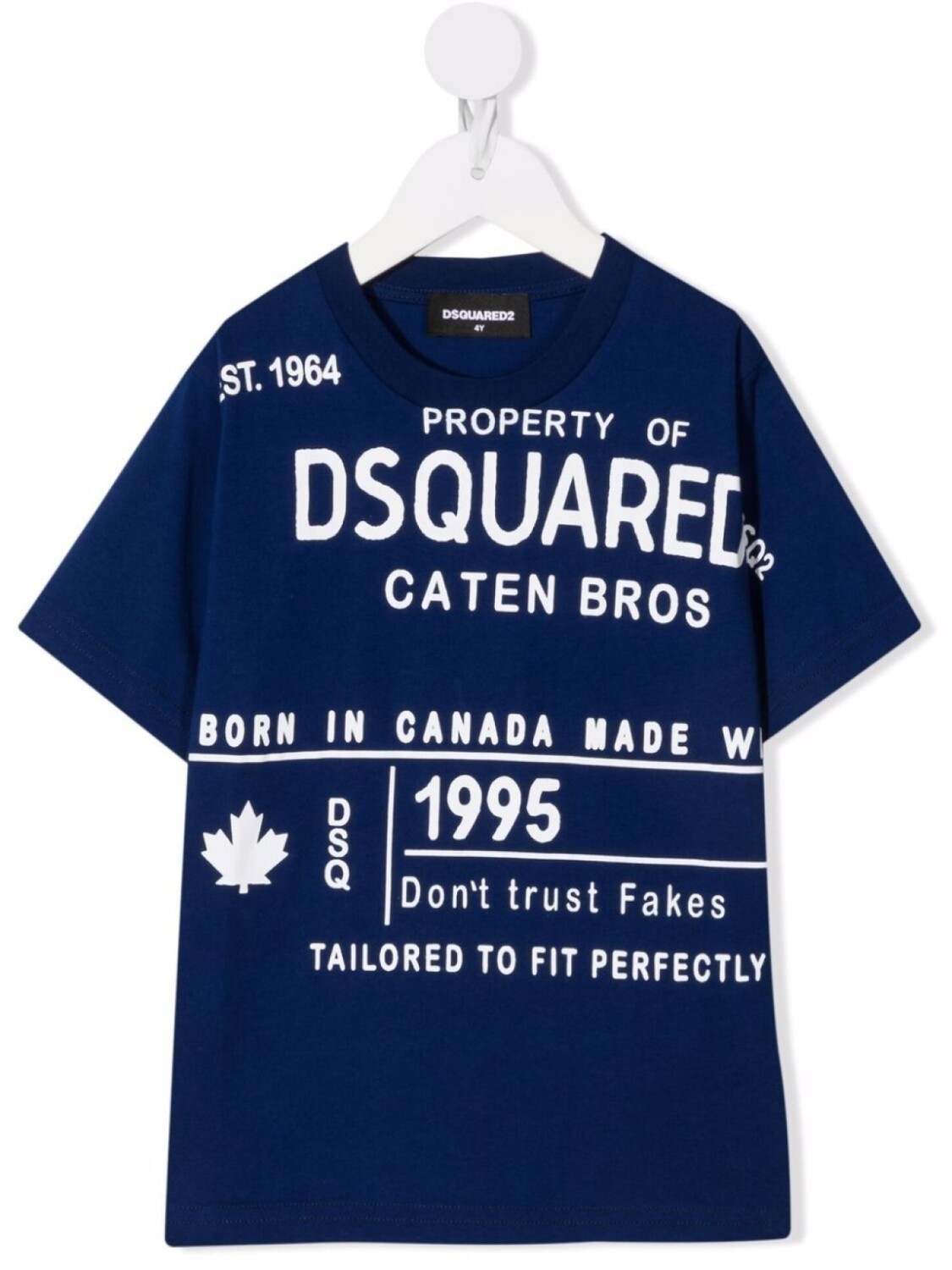 

DSQUARED2 KIDS футболка с логотипом, синий