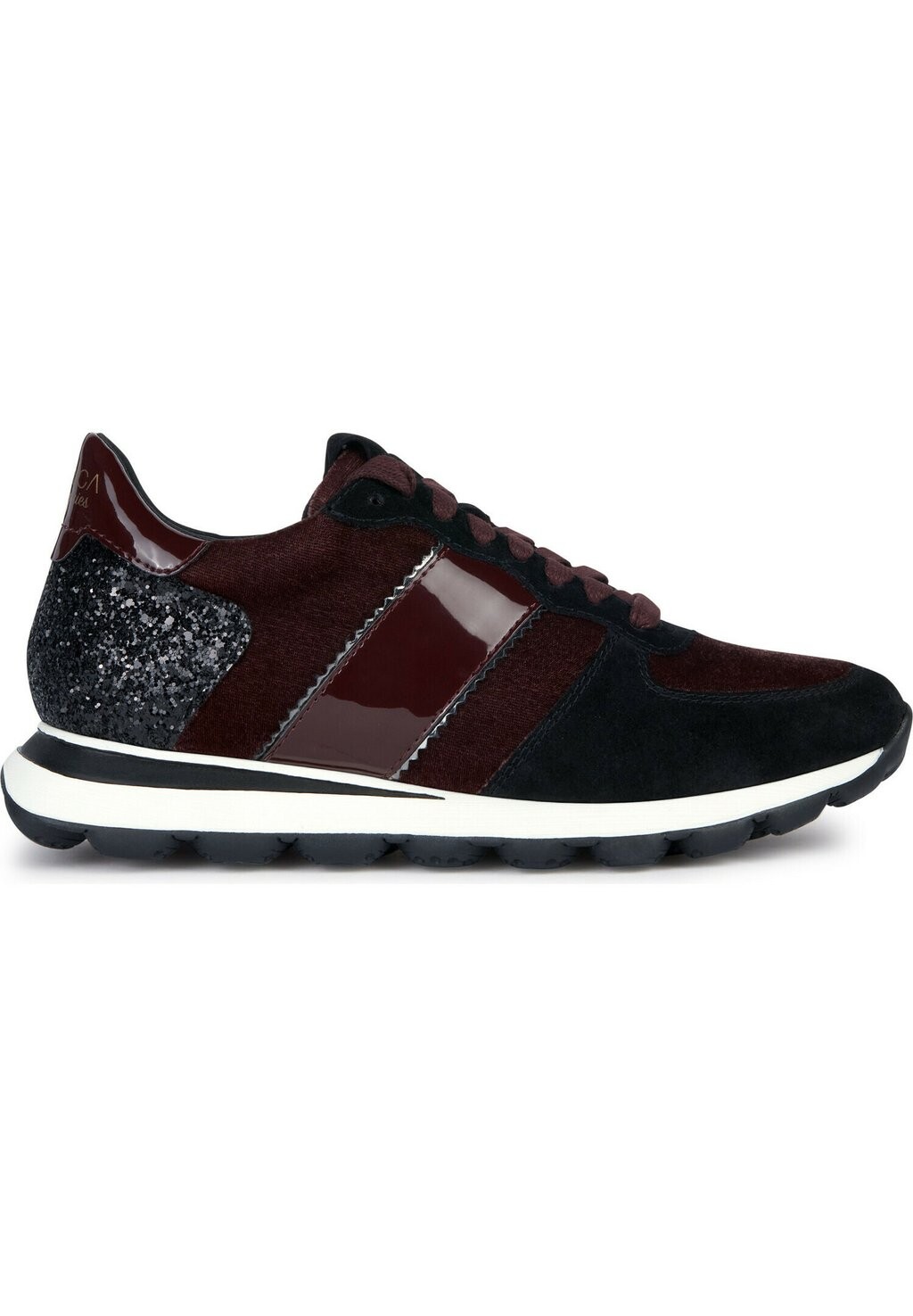 

Низкие кроссовки D Spherica Vseries Geox, цвет wine black