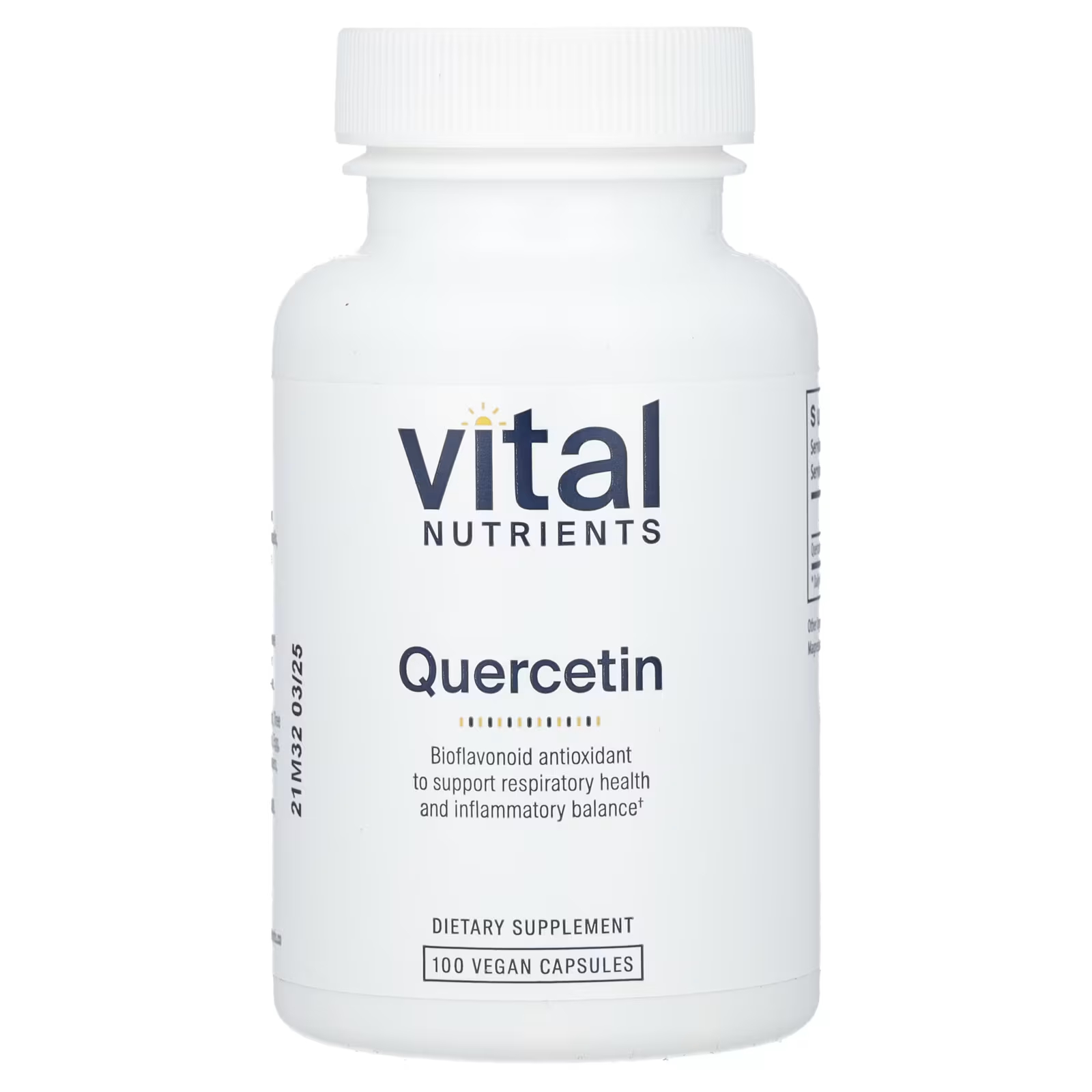 Кверцетин Vital Nutrients 500 мг, 100 веганских капсул vital nutrients ферменты поджелудочной железы 500 мг 90 капсул