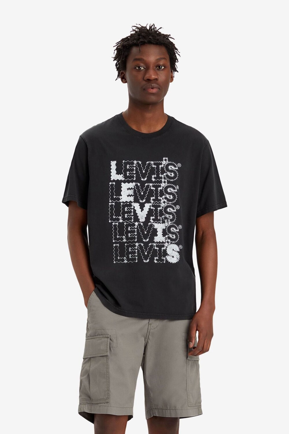 

Свободная футболка с короткими рукавами Levi'S, серебряный