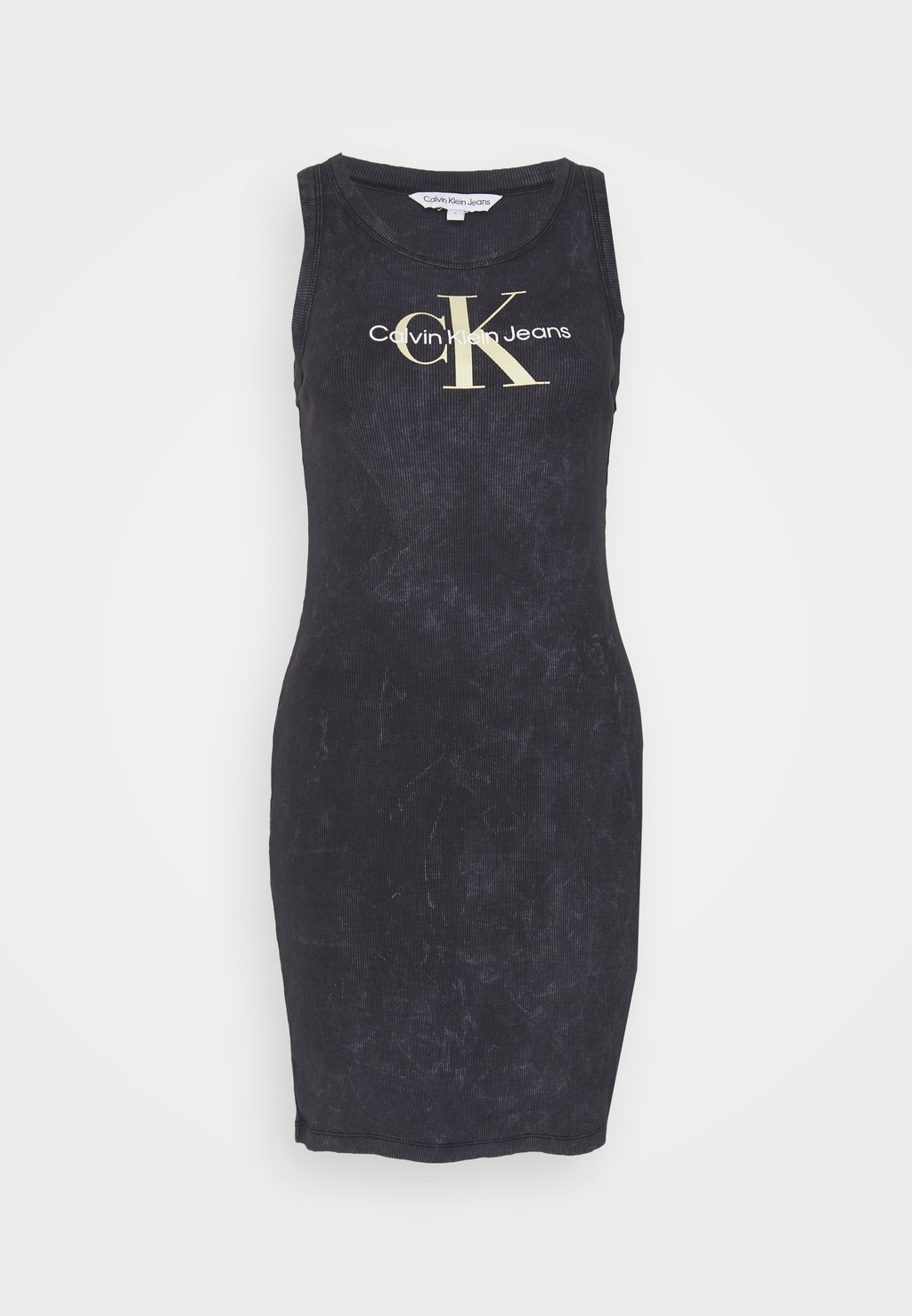 Платье из джерси Calvin Klein Jeans, черный платье из джерси с длинным рукавом calvin klein jeans ck черный