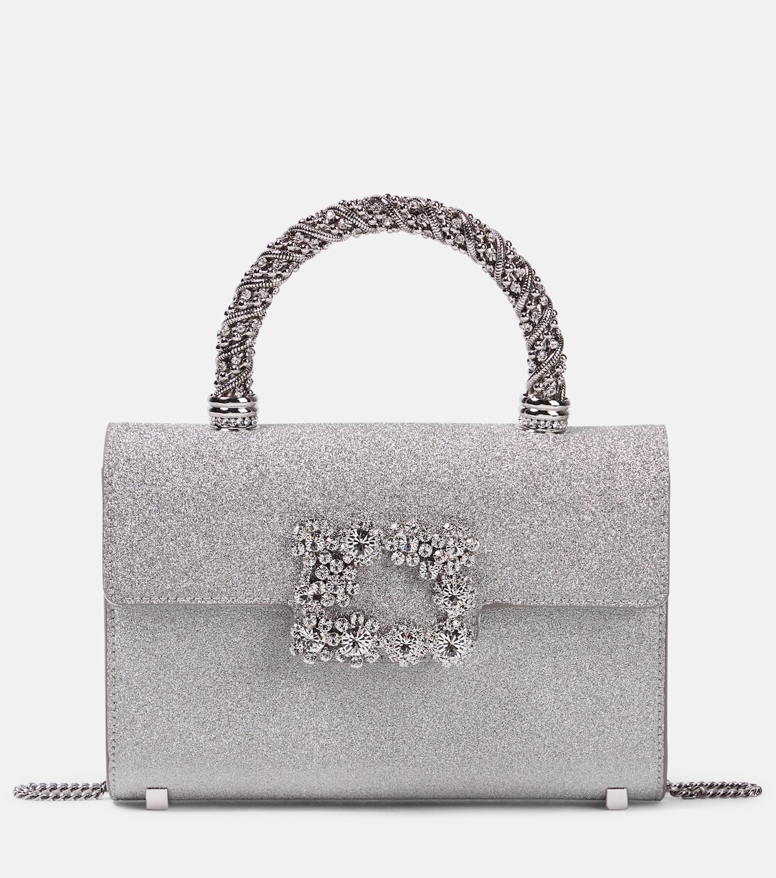 

Декорированная сумка-тоут Jewel Mini Roger Vivier, серебряный, Серый