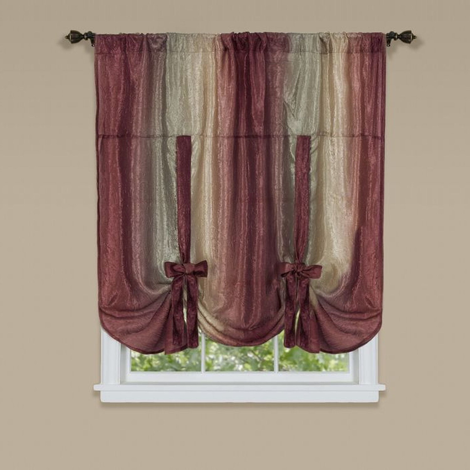 

Оконные шторы Meuse 50x63 дюймов, бордовый