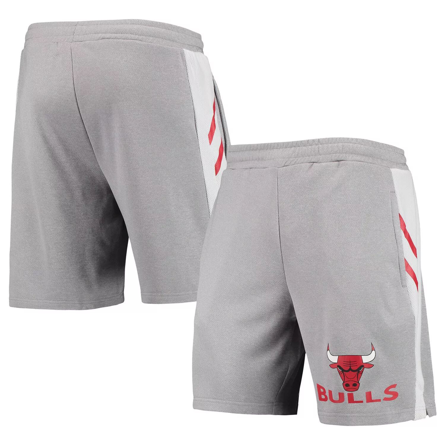 Мужские спортивные серые шорты Concepts Chicago Bulls