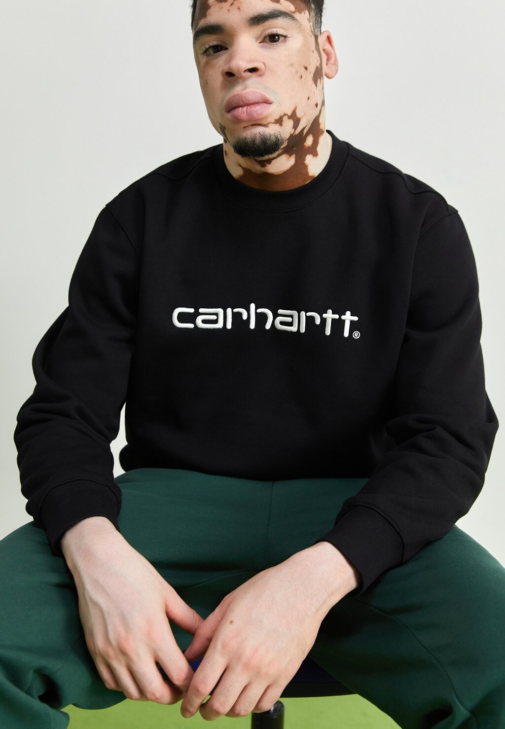 

Толстовка Carhartt WIP, цвет black/white