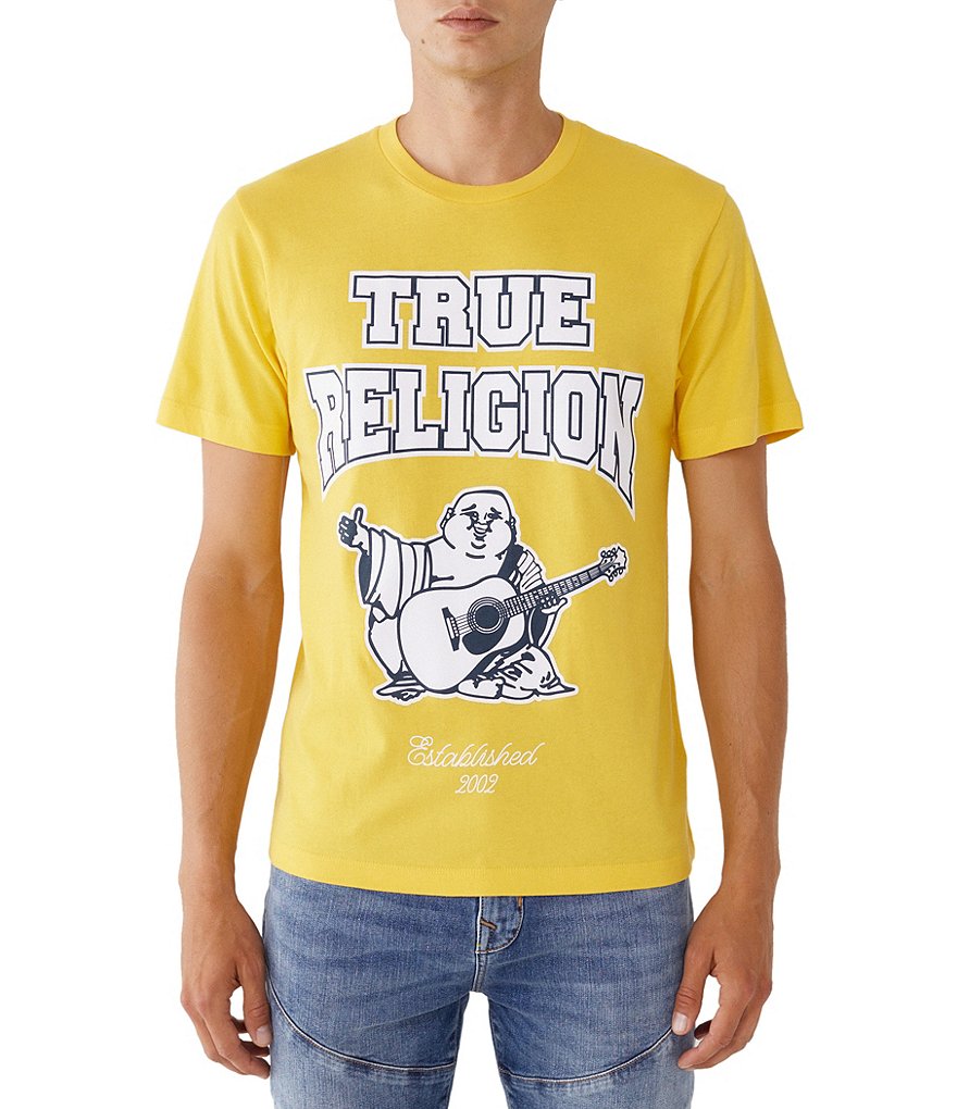Футболка с короткими рукавами True Religion Golden Buddha 2002, желтый