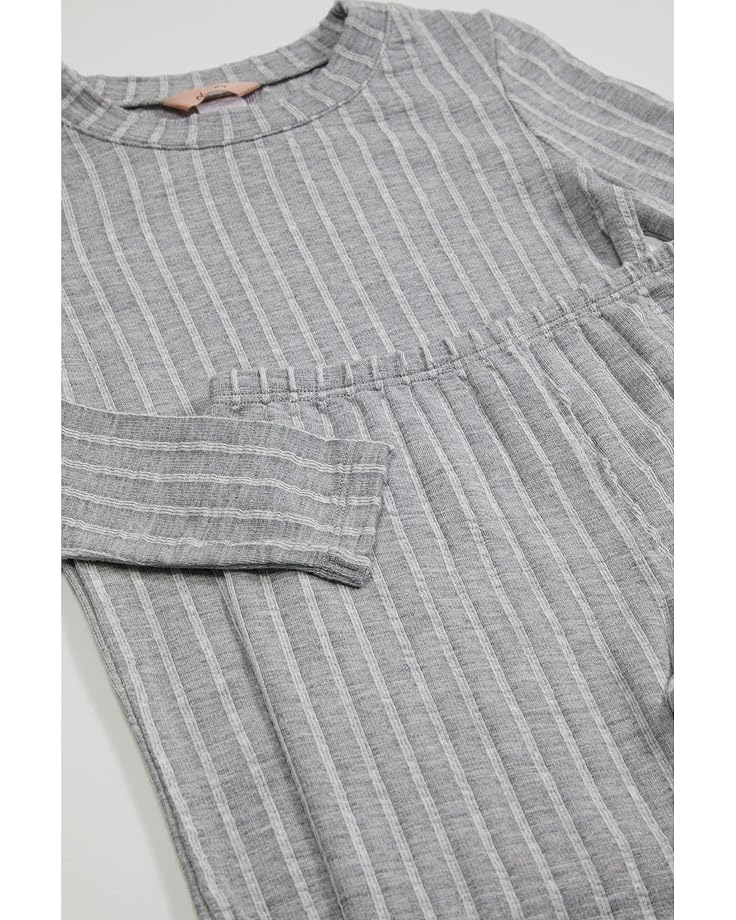 Пижамный комплект Eberjey Mini Gisele Printed PJ Set, цвет Classic Stripe/Heather Grey