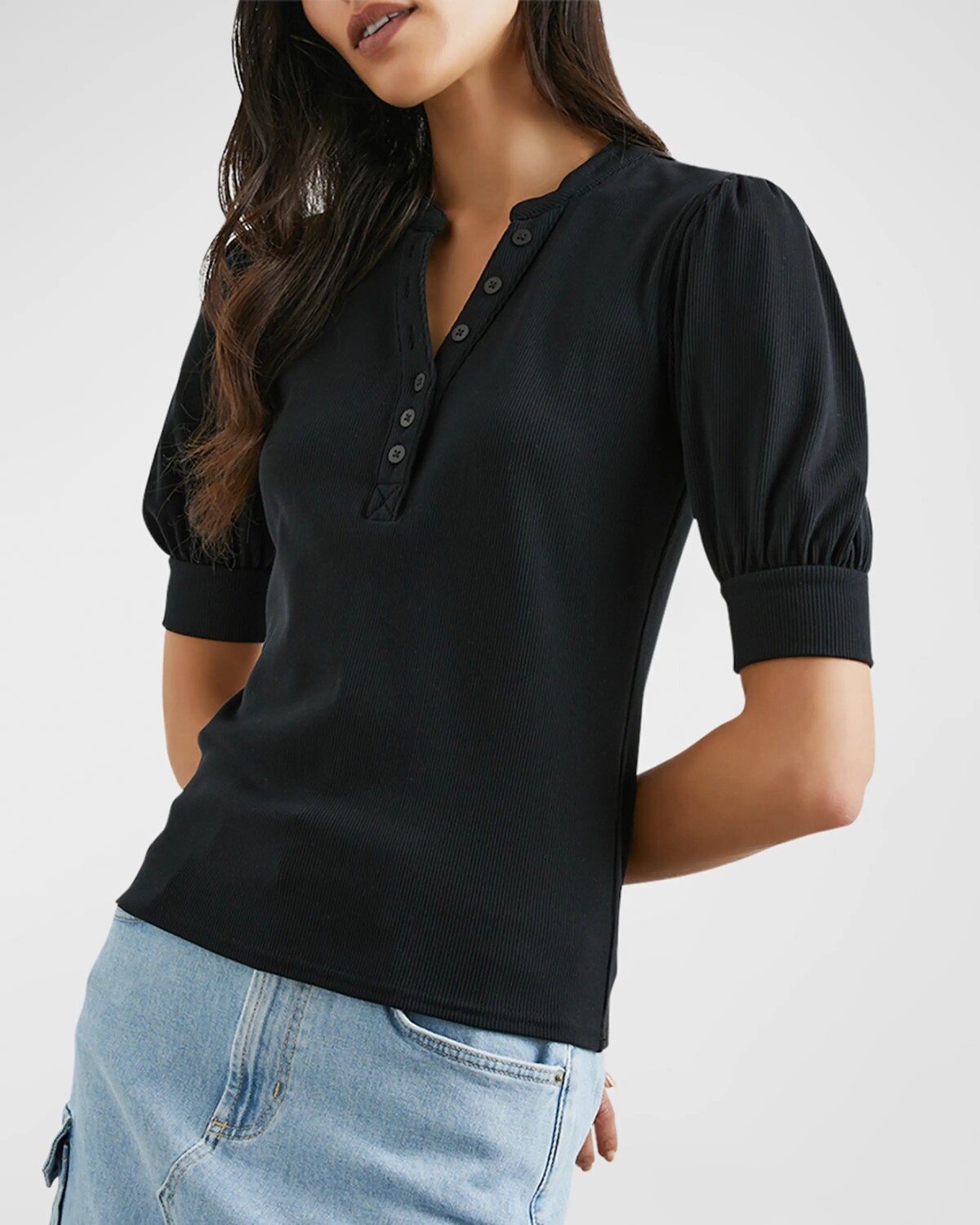 

Топ из джерси Jewel Rails, цвет Black