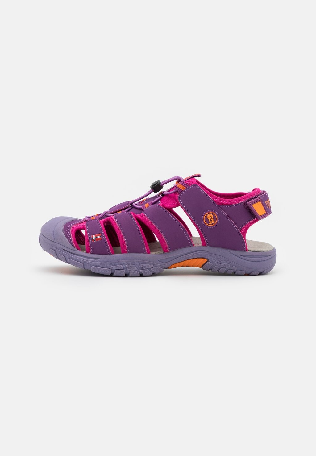 

Трекинговые сандалии Kids Kvalvika Unisex TrollKids, цвет dark rose/orange