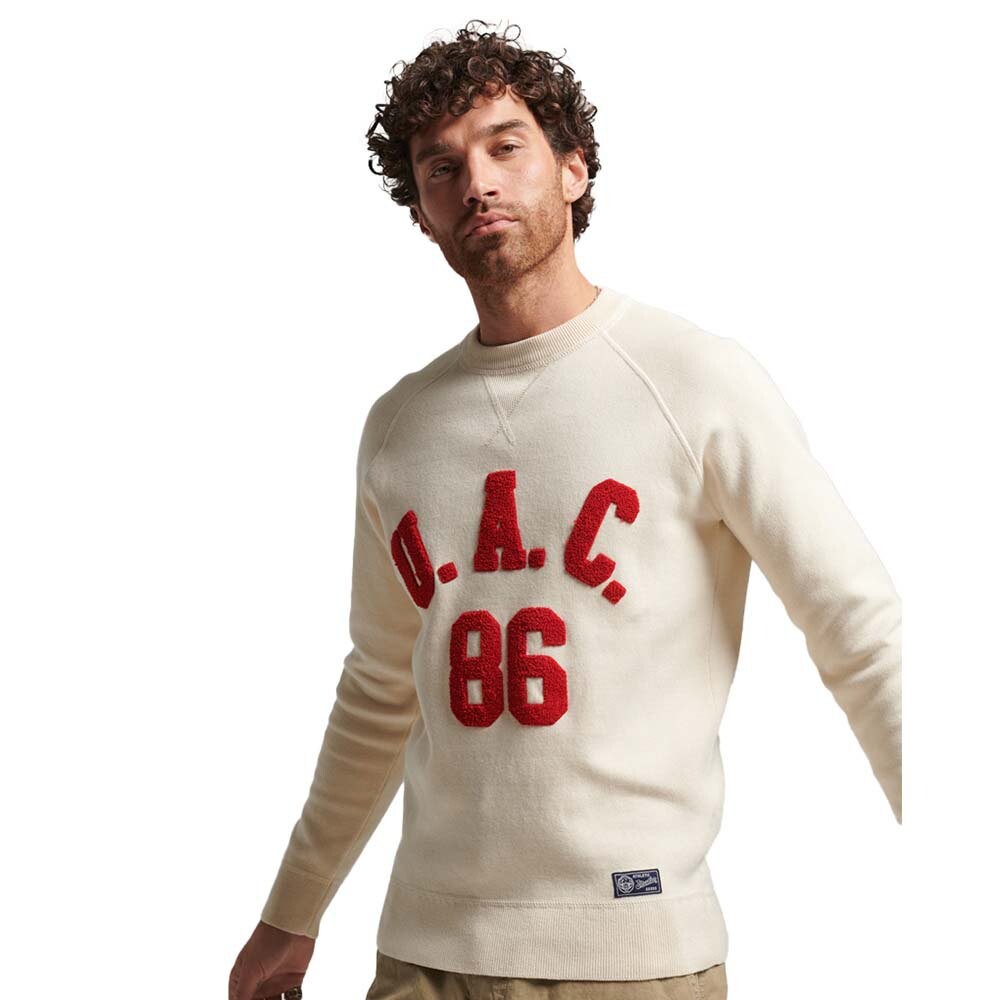 

Толстовка Superdry Vintage Varsity, бежевый