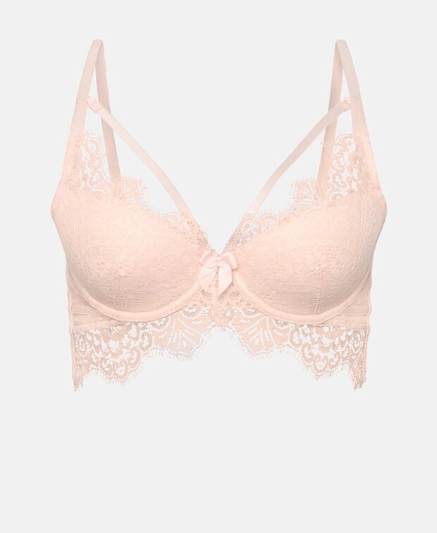 

Бюстгальтер на косточках, чашка BG Hunkemöller, роза