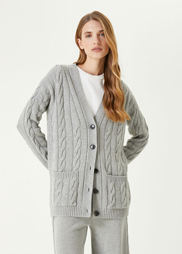 

Вязаный кардиган для волос Beymen Collection, серый