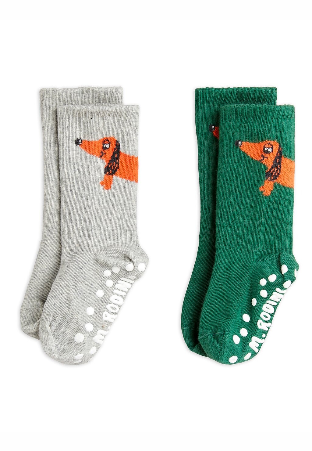 

Носки DOG ANTI SLIP SOCKS UNISEX 2 PACK Mini Rodini, разноцветный