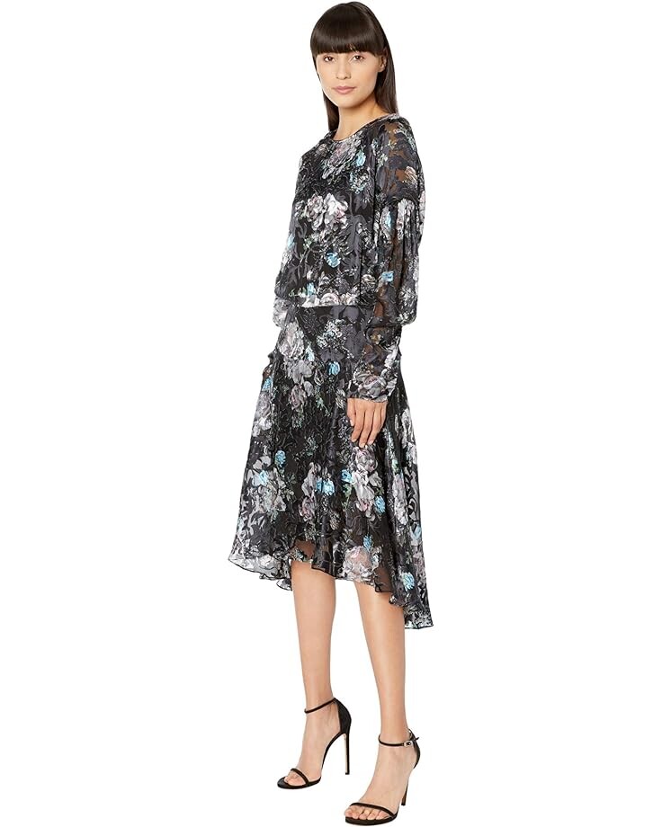 Платье Preen by Thornton Bregazzi Jemima Dress, цвет Black Bouquet