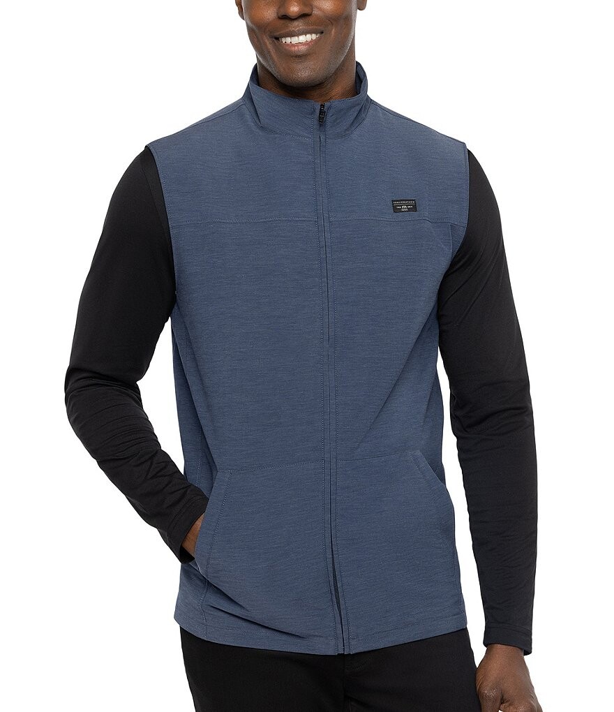 

TravisMathew Top Of The Line жилет с молнией во всю длину, синий