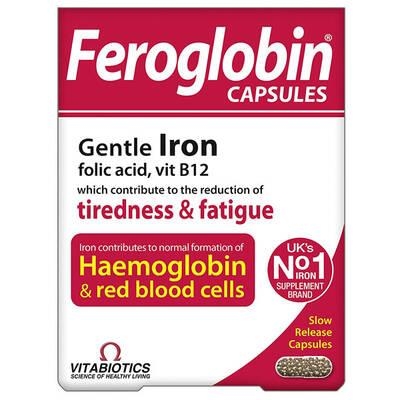 Vitabiotics Фероглобин 30 капсул vitabiotics фероглобин детские капли с железом витамином с и цинком 30 мл