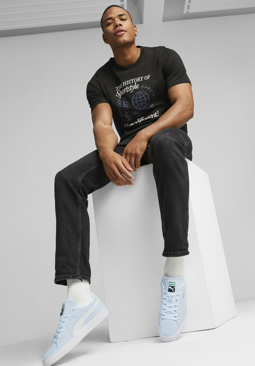 

Полукеды CLASSIC XXI Puma, ледяной сине-белый